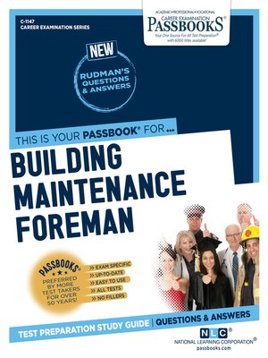 cover image of Building Maintenance Foreman